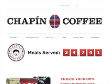Tablet Screenshot of chapincoffee.com